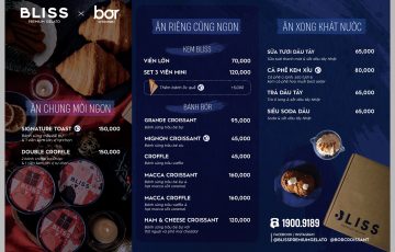 Menu Bliss - Tổng hợp Tại chỗ