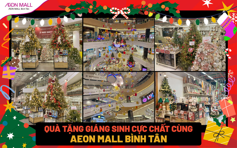 Gợi ý quà giáng sinh tại AEON MALL Bình Tân